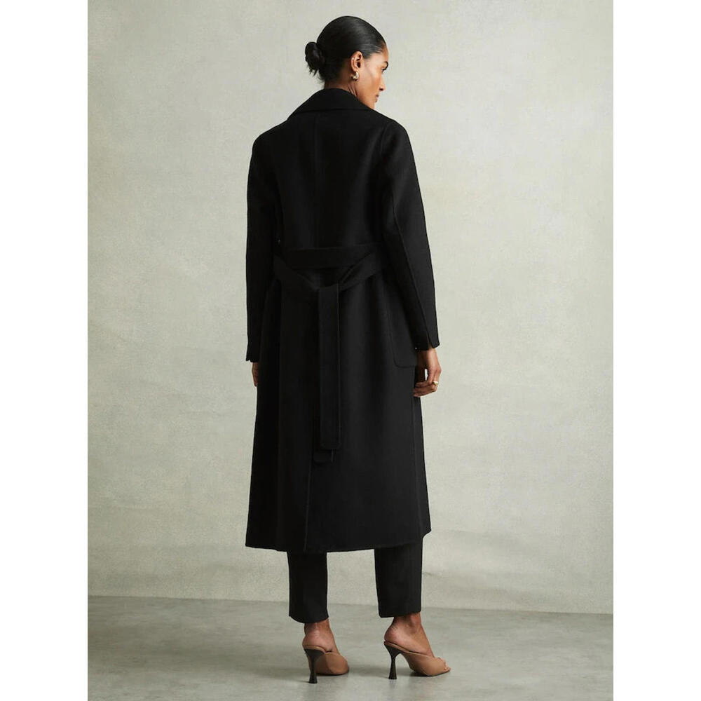 NEW, REISS Florence Double Breasted Coat in Navy SZ US 4 #LT41 - Picture 3 of 11